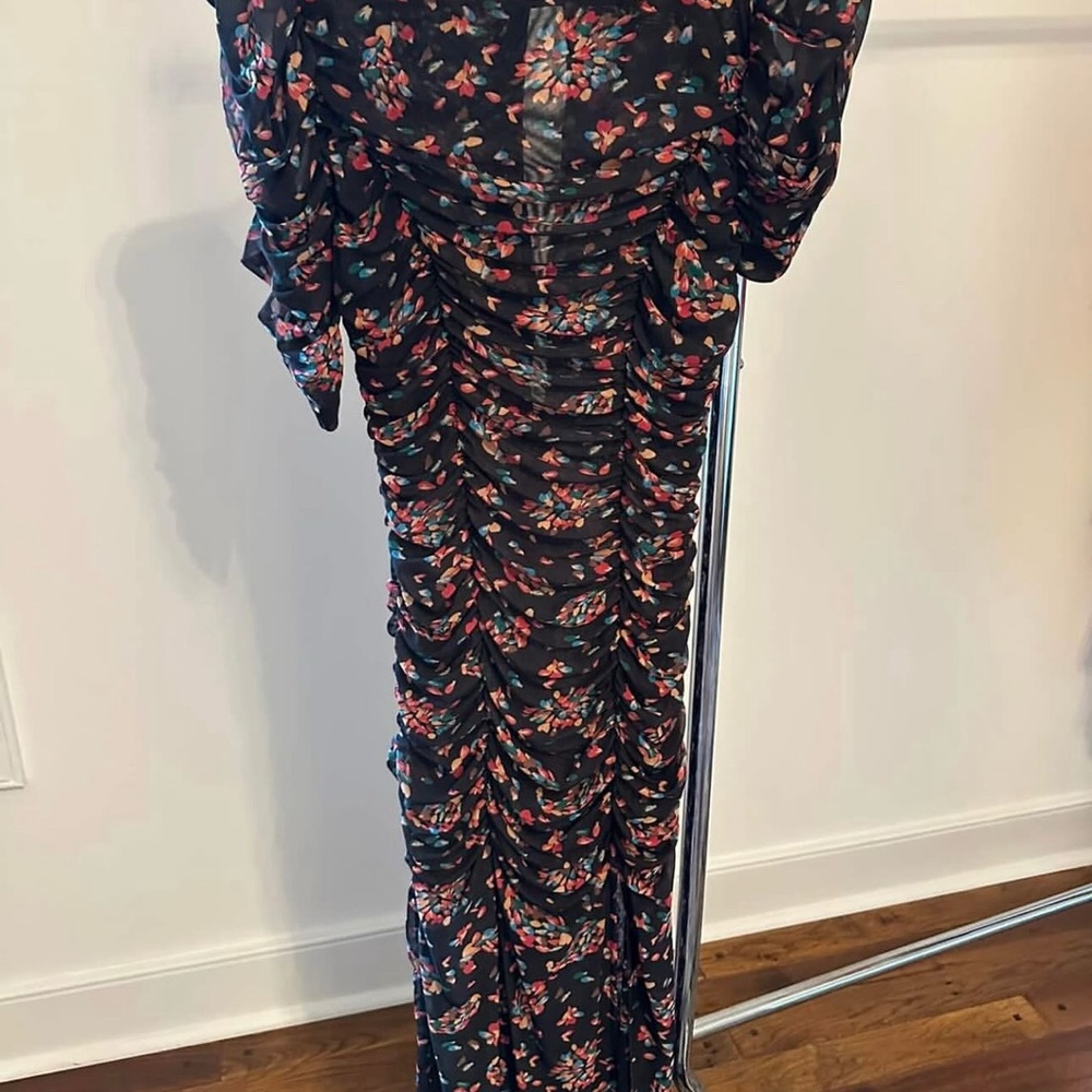 Floral Black Maxi Dress